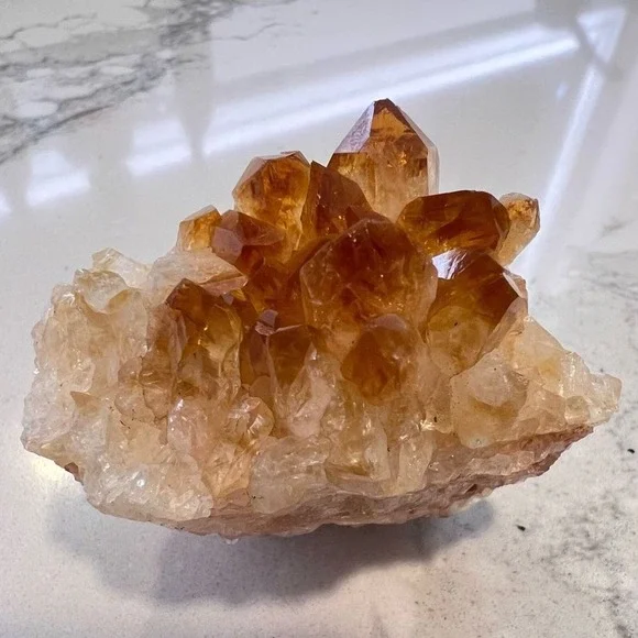 Vibrant Heat Treated Amethyst Druzy Crystal Cluster Meditation Home Desk Decor - Picture 2 of 14